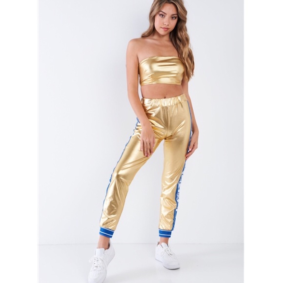 🛍HP🛍  METALLIC “TOXIC GIRL“ 2 PIECE TRACK SET - Picture 3 of 6